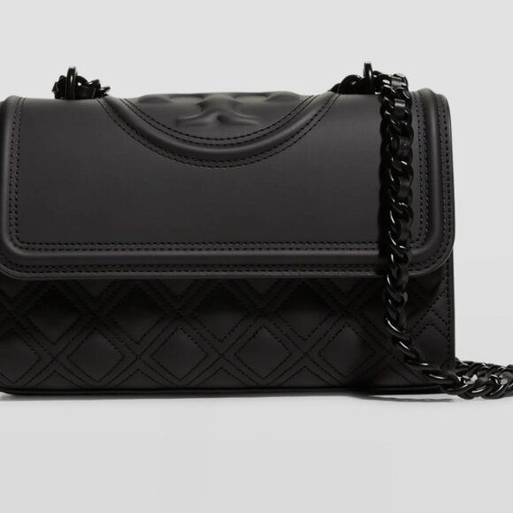 TORY BURCH Fleming Convertible Shoulder Bag Matte Black - Picture 2 of 13